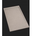 Plato de ducha Dyestone Side textura piedra 80x100-170 cm