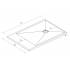 Plato de ducha Dyestone Basic textura piedra 140x140-180 cm