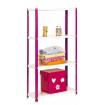 Estantería homeclassic color mini 4/300 rosa/blanco