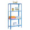 Estantería homeclick color plus 4/300 azul/blanco