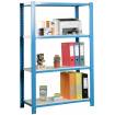 Estantería officlick 4/300 metal i.m. azul/blanco