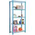Estantería officlick 5/300 metal i.m. azul/blanco