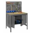 Banco de trabajo simonwork locker 1200 gris/madera