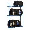 Estantería autoclick ruedas 3/400 azul