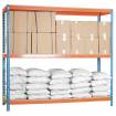 Estantería simonforte 1509-3 Chipboard azul/naranja/madera