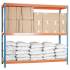 Estantería simonforte 2406-3 Chipboard azul/naranja/madera