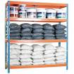 Estantería simonforte 1504-4 Chipboard azul/naranja/madera