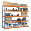 Estantería simonforte 1509-5 Chipboard azul/naranja/madera