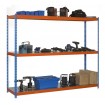 Estantería simonforte 2404-3 metal azul/naranja/galva