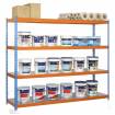 Estantería simonforte 1506-4 metal azul/naranja/galva