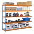 Estantería simonforte 1504-5 metal azul/naranja/galva