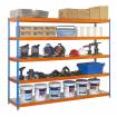 Estantería simonforte 2406-5 metal azul/naranja/galva
