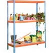 Estantería ecoforte 1506-3 azul/naranja