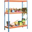 Estantería ecoforte 1804-3 azul/naranja