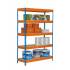 Estantería Bricoforte 1004-5 Chipboard azul/naranja/madera
