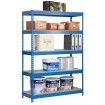 Estantería bricoforte 1006-5 Chipboard azul/madera