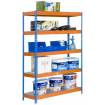 Estantería bricoforte 1006-5 metal azul/naranja/galva