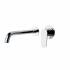 Grifo monomando lavabo empotrado con caño de 24 cm