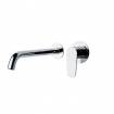 Grifo monomando lavabo empotrado con caño de 24 cm