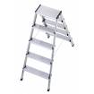 Escalera de aluminio de tijera doble L90