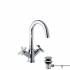 Grifo bimando para lavabo con caño giratorio Cross