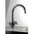 Grifo bimando para lavabo con caño giratorio Cross