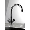 Grifo bimando para lavabo con caño giratorio Cross