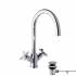 Grifo bimando para lavabo con caño giratorio Cross