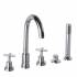 Grifo bimando de baño/ducha para repisa Cross