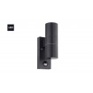 Aplique RIGA 5 acero galvanizado con sensor Eglo