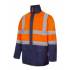 Chaqueta fina 4 en 1 bicolor reflectante naranja Velilla