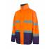 Chaqueta fina bicolor reflectante naranja y azul Velilla