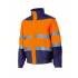 Chaqueta bicolor acolchada naranja Velilla