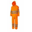 Traje de agua impermeable en dos piezas reflectante naranja Velilla