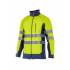Chaqueta confortable shell reflectante bicolor amarillo y azul Velilla