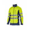 Chaqueta confortable shell reflectante bicolor amarillo y azul Velilla
