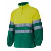 Forro polar bicolor reflectante amarillo y verde Velilla