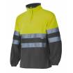 Forro polar bicolor reflectante amarillo y gris Velilla