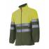 Chaqueta bicolor reflectante amarilla y verde oscuro Velilla