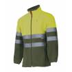 Chaqueta bicolor reflectante amarilla y verde oscuro Velilla