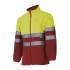 Chaqueta bicolor reflectante amarilla y rojo Velilla