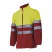 Chaqueta bicolor reflectante amarilla y rojo Velilla