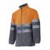 Chaqueta bicolor reflectante naranja y gris Velilla