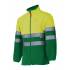 Chaqueta bicolor reflectante amarilla y verde hierba Velilla