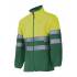 Chaqueta bicolor reflectante amarilla y verde oscuro Velilla
