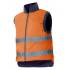 Chaleco acolchado reversible reflectante naranja Velilla