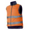 Chaleco acolchado reversible reflectante naranja Velilla