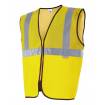 Chaleco reflectante amarillo con tejido de rejilla Velilla