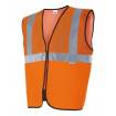 Chaleco reflectante naranja con tejido de rejilla naranja Velilla