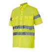 Camisa manga corta reflectante amarilla Velilla